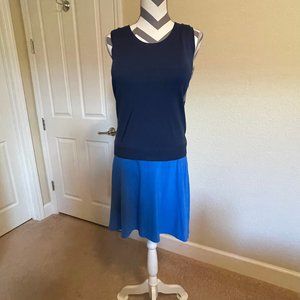 august silk knit tank navy crystal size M
